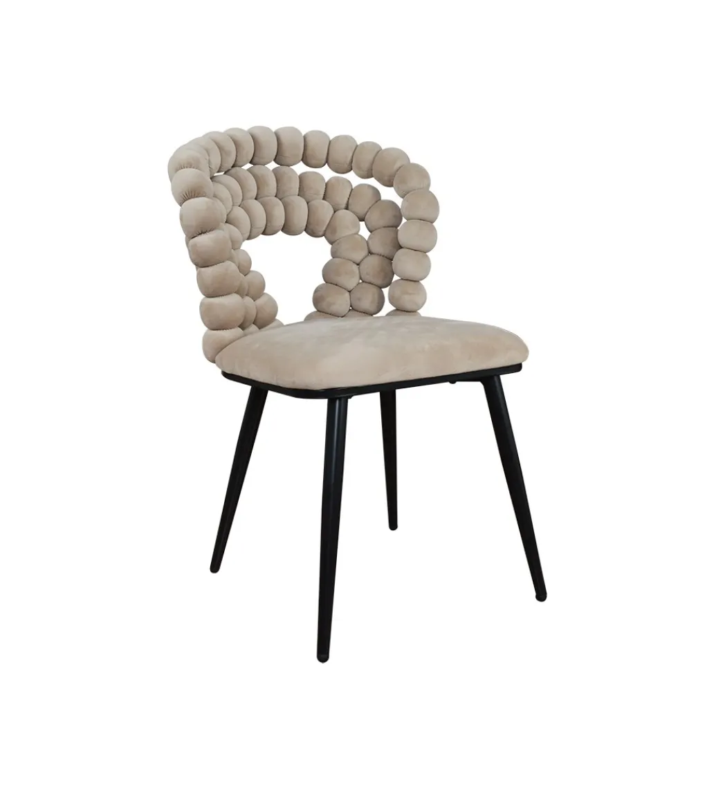Krzesło Zeenova ciemny beż Bublle kulki*Zona-Design.pl Clearance