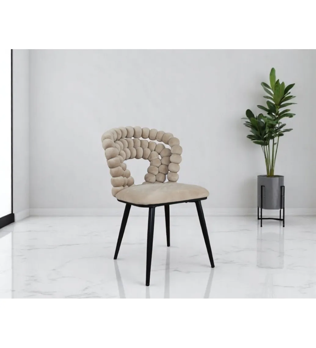 Krzesło Zeenova ciemny beż Bublle kulki*Zona-Design.pl Clearance
