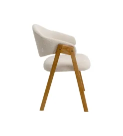 Krzesło z podłokietnikami JULIUS kremowe bouclé*KARE Hot
