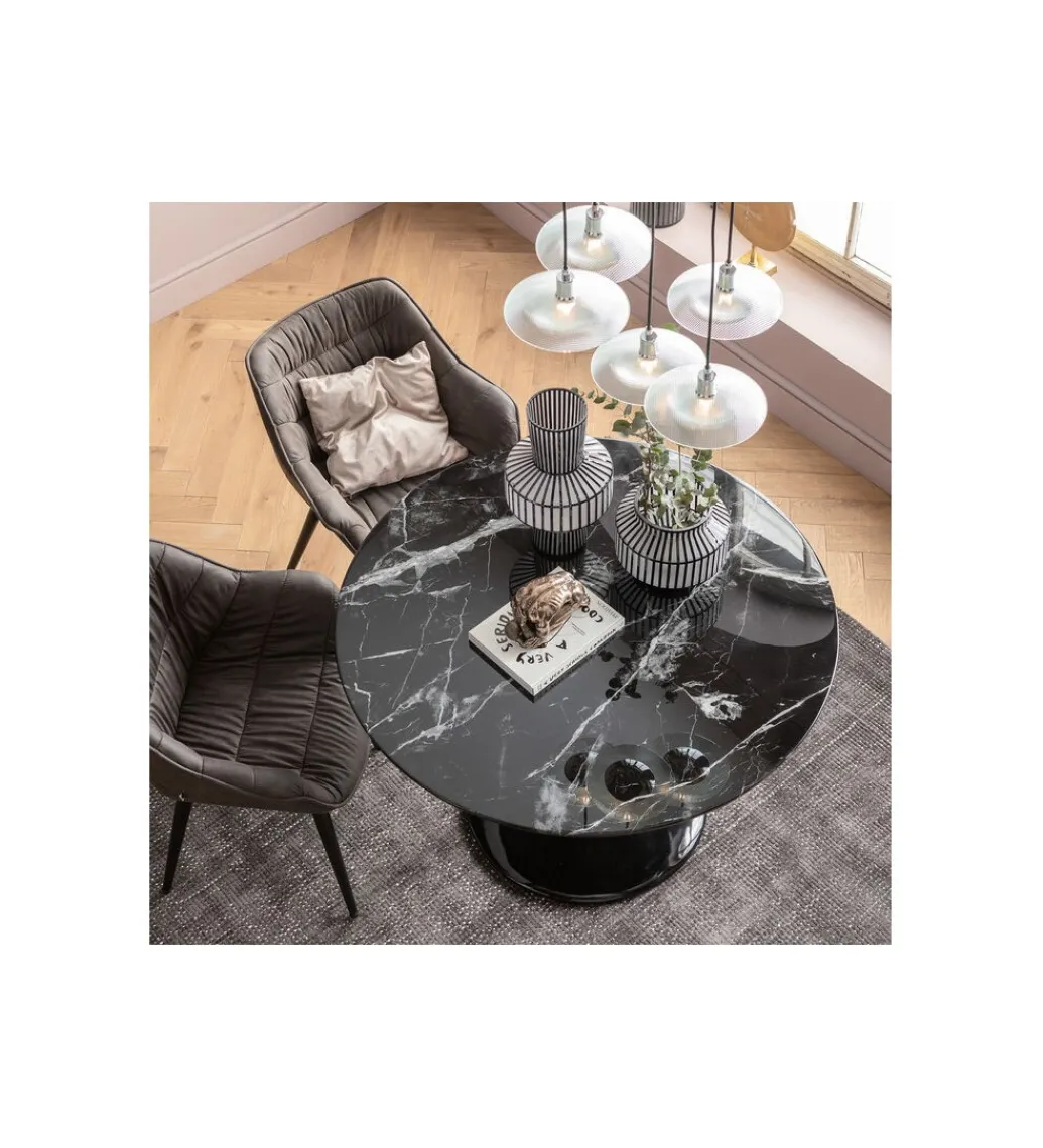 Krzesło z podłokietnikami THELMA szare*KARE Sale