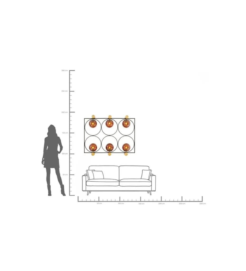 Lampa ścienna BALANCE CIRCLE 96 x 122 cm*KDesign New