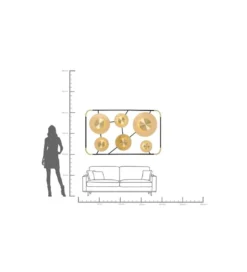 Lampa ścienna DISC 110 x 185 cm złota*KDesign Hot