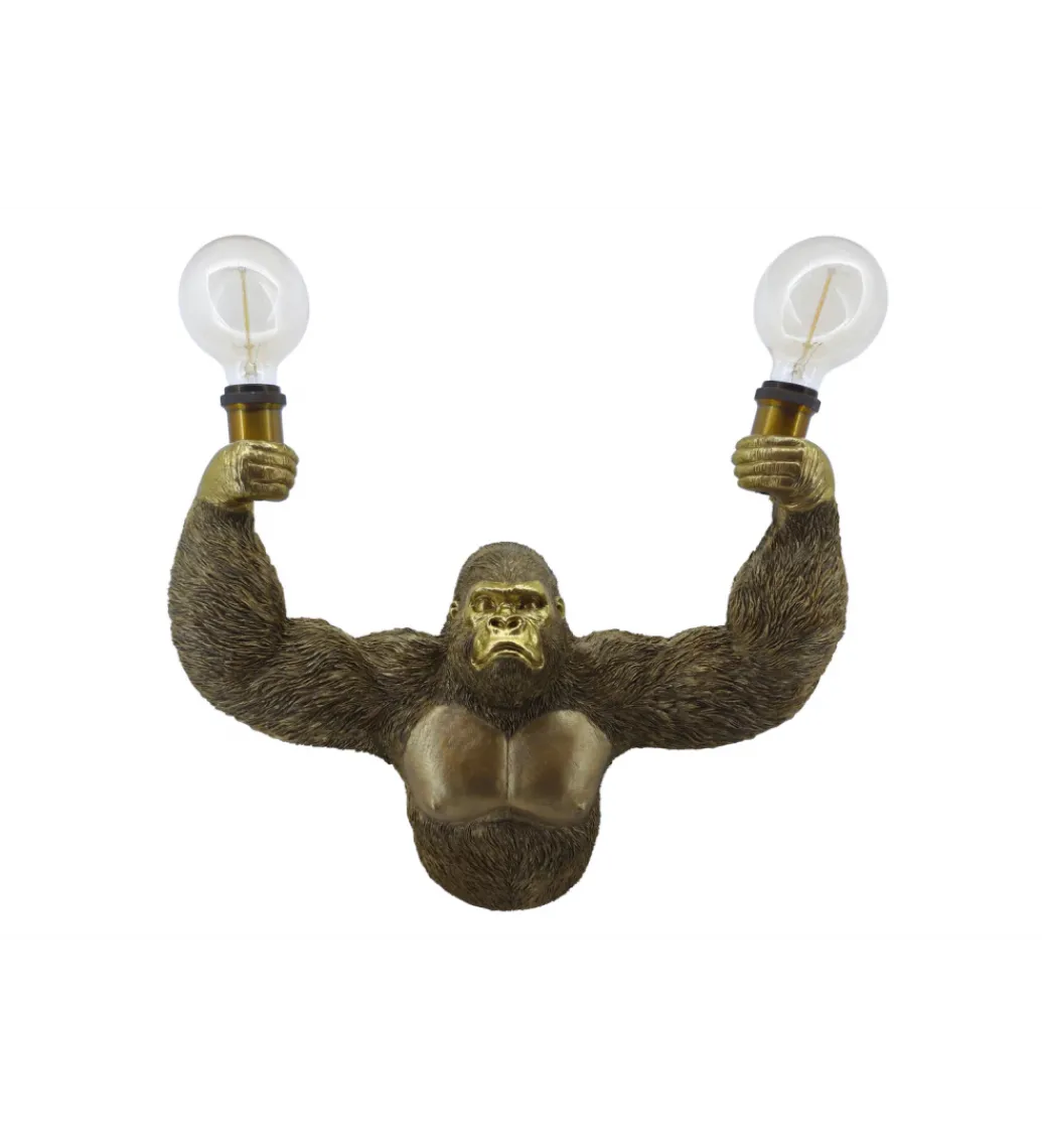 Lampa ścienna KING APE 50 cm złota*Invicta Interior Clearance