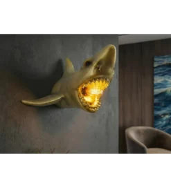 Lampa ścienna SHARK 40 cm złota*Invicta Interior Outlet