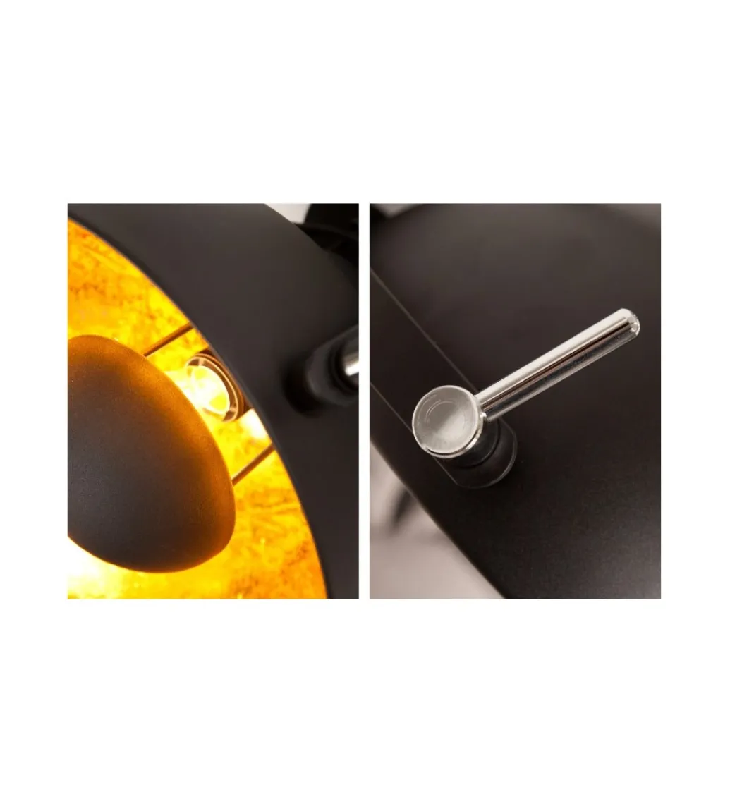 Lampa ścienna Studio czarno złota*Invicta Interior Online