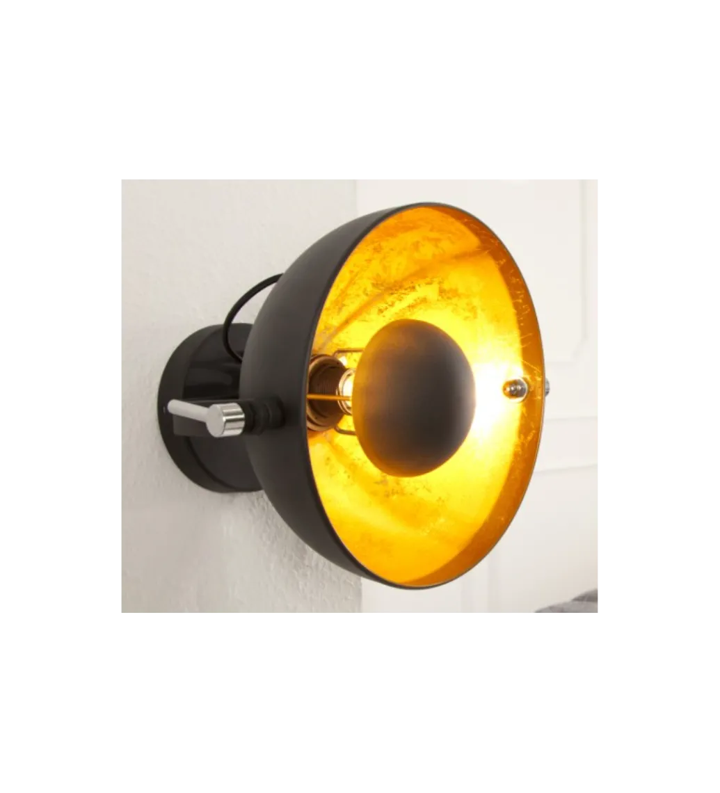 Lampa ścienna Studio czarno złota*Invicta Interior Online
