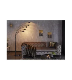 Lampa Five Lights czarno złota*Invicta Interior Online