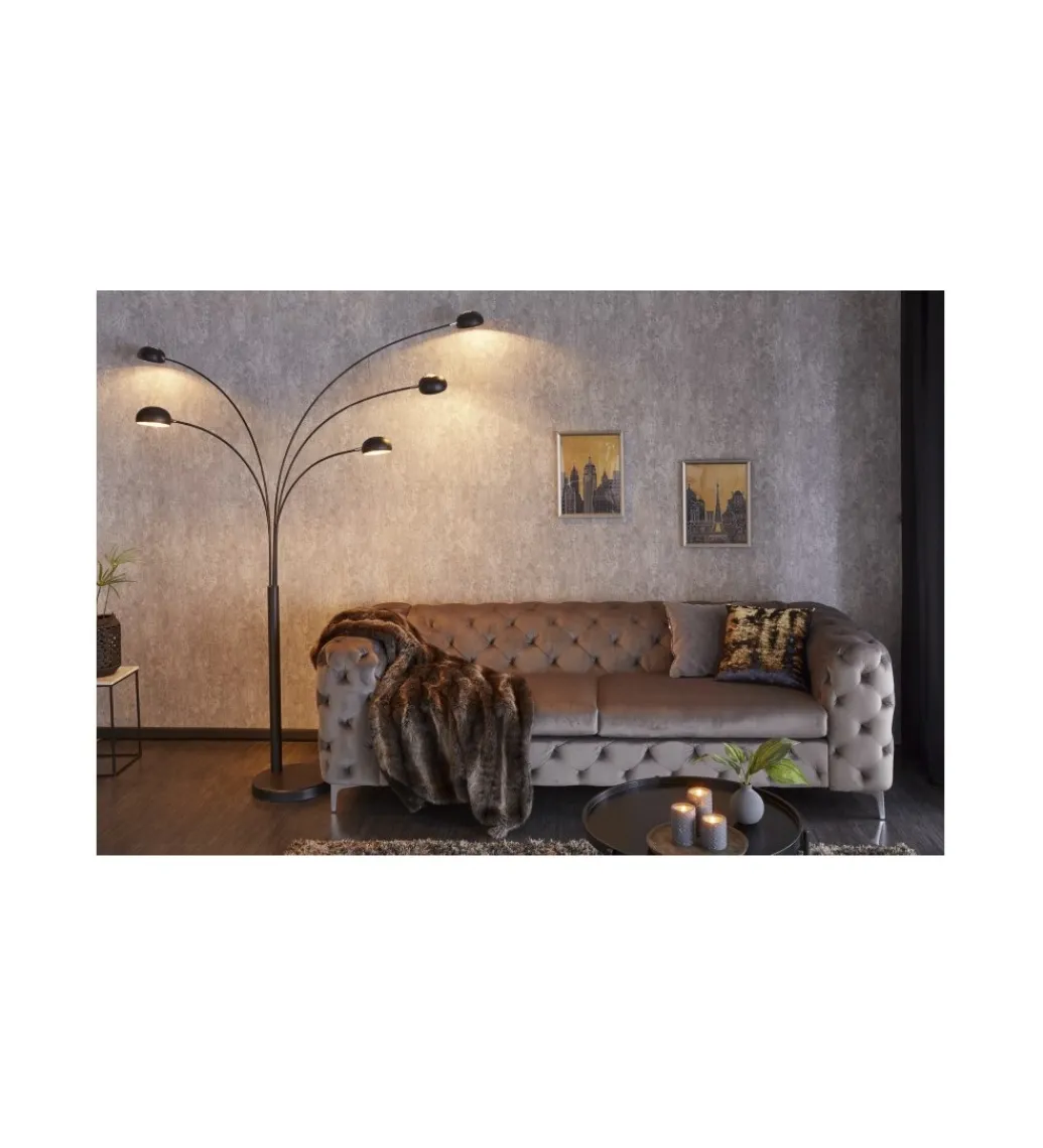 Lampa Five Lights czarno złota*Invicta Interior Online