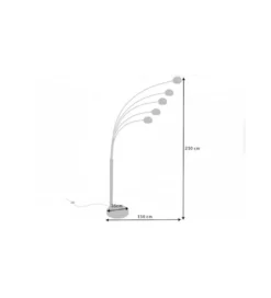 Lampa Five Lights czarno złota*Invicta Interior Online