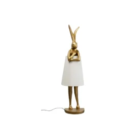 Lampa podłogowa ANIMAL RABBIT 150 cm złota*KDesign Clearance