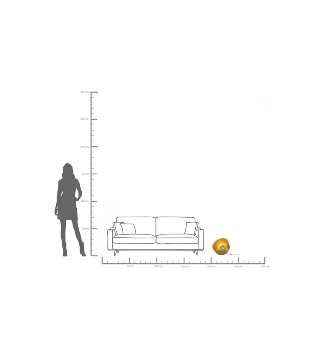 Lampa podłogowa APOLLON 35 cm złota*KDesign Sale