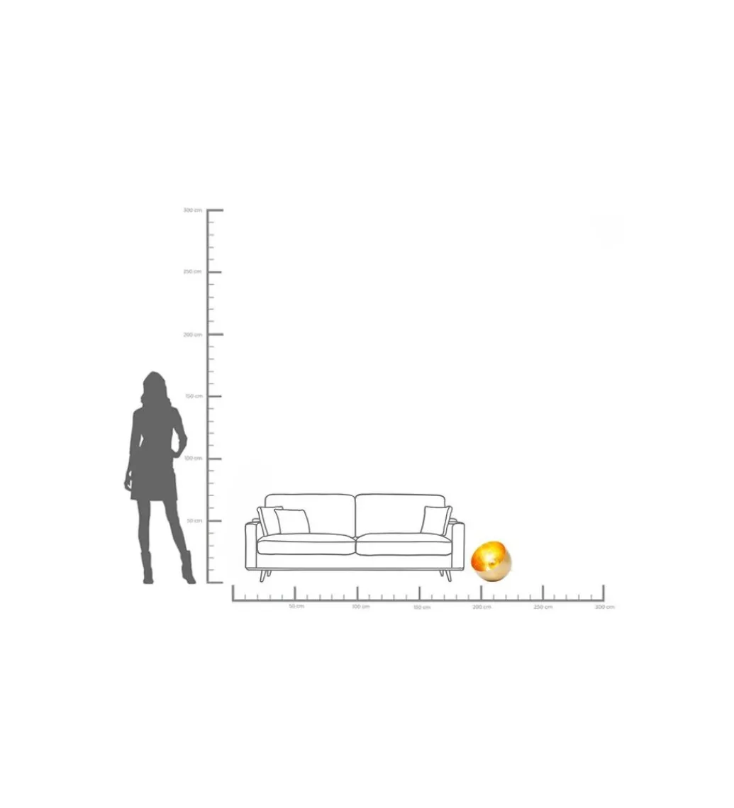 Lampa podłogowa APOLLON 35 cm złota*KDesign