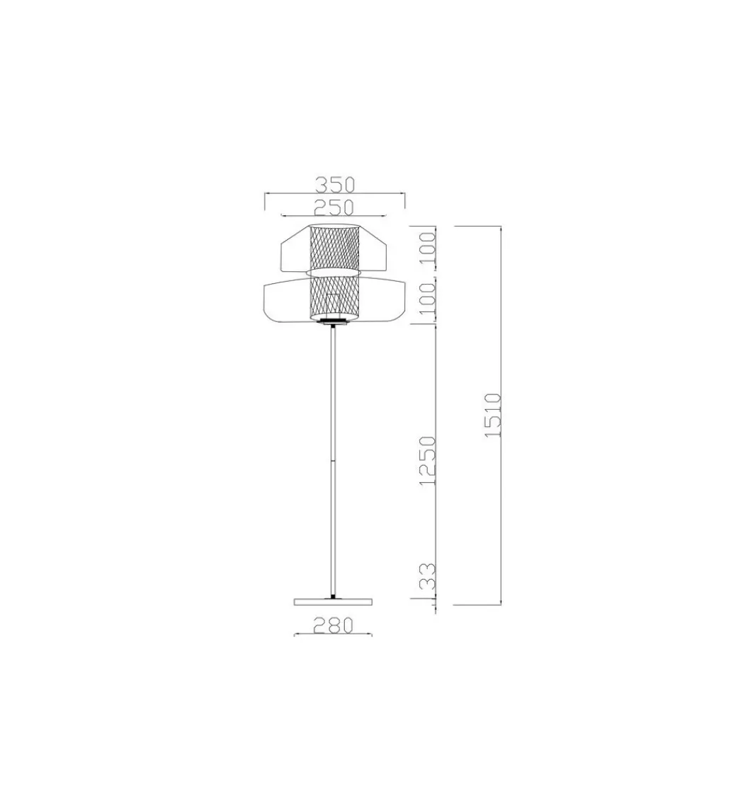 Lampa podłogowa ARCADIA 155 cm niebieska*KDesign