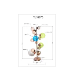 Lampa podłogowa BALLOON 160 cm smoke*KDesign New
