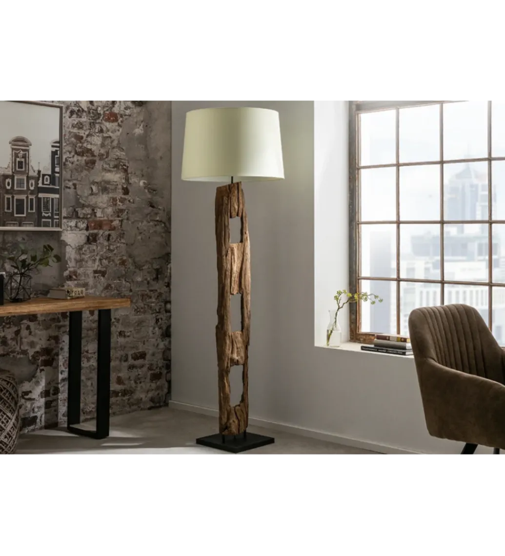 Lampa Podłogowa BARRACUDA 177 cm biała*Invicta Interior Outlet