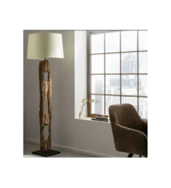 Lampa Podłogowa BARRACUDA 177 cm biała*Invicta Interior Outlet