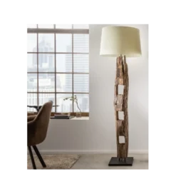 Lampa Podłogowa BARRACUDA 177 cm biała*Invicta Interior Outlet