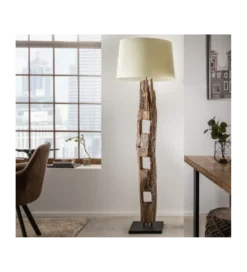 Lampa Podłogowa BARRACUDA 177 cm biała*Invicta Interior Outlet