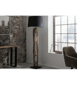 Lampa podłogowa BARRACUDA 177 cm czarna*Invicta Interior New