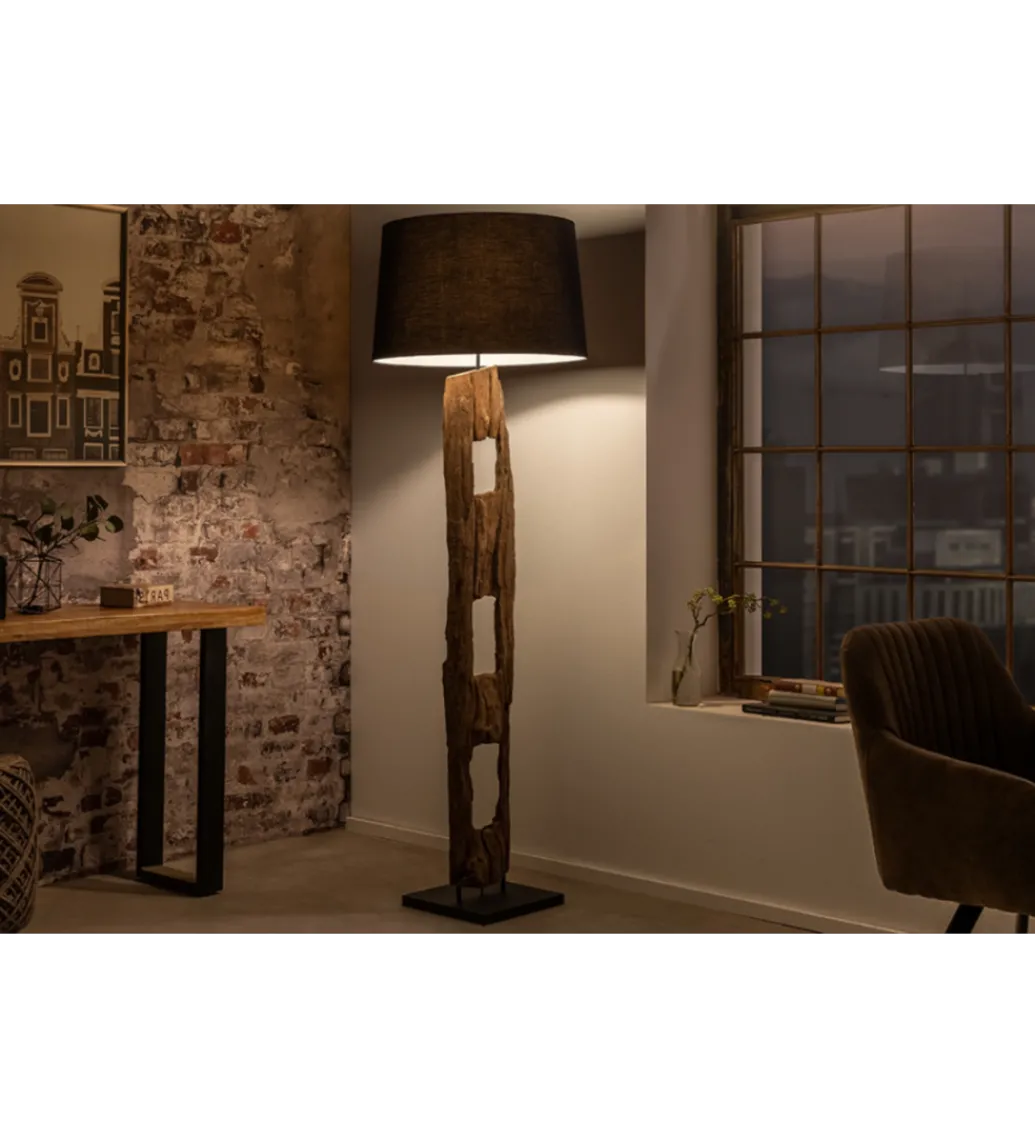 Lampa podłogowa BARRACUDA 177 cm czarna*Invicta Interior New
