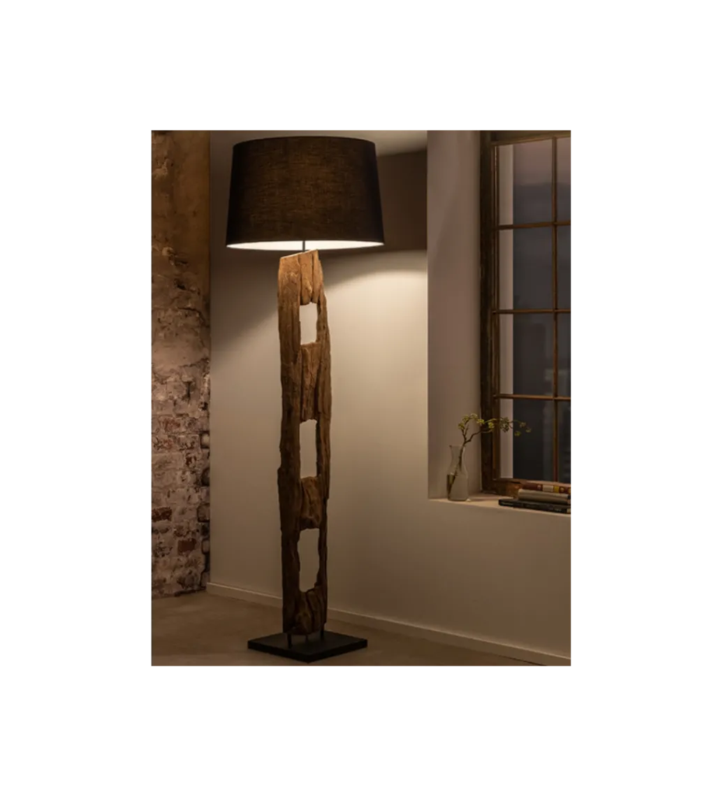 Lampa podłogowa BARRACUDA 177 cm czarna*Invicta Interior New