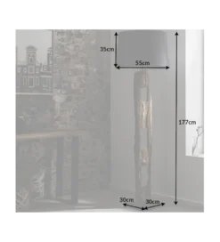 Lampa podłogowa BARRACUDA 177 cm czarna*Invicta Interior New