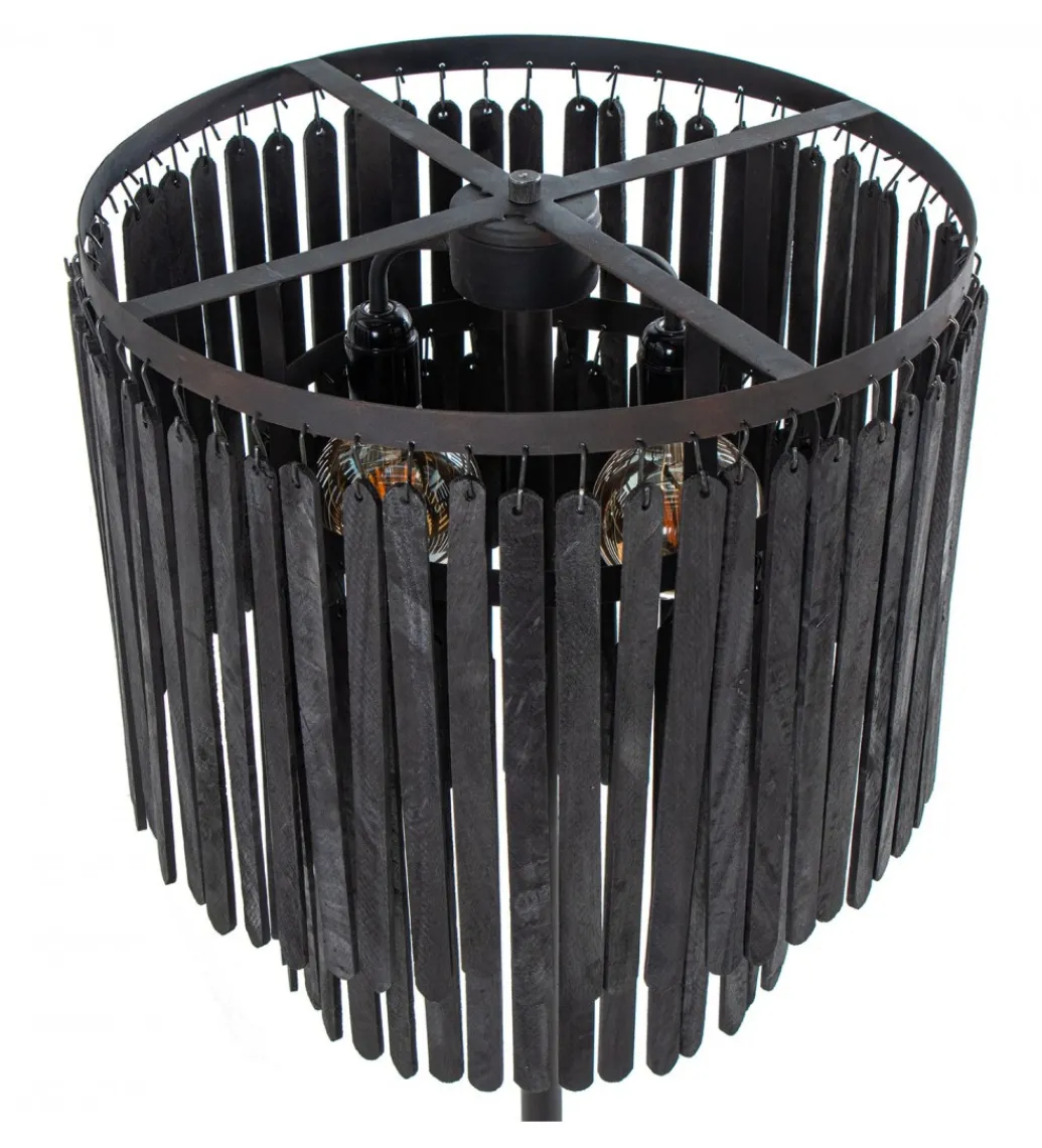 Lampa podłogowa BATERA 148 cm czarna*Exclusivas Online