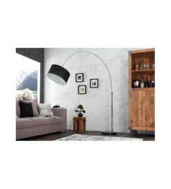 Lampa podłogowa Big Bow czarna*Invicta Interior