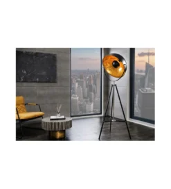 Lampa podłogowa Big Studio 160 cm czarno złota*Invicta Interior Sale