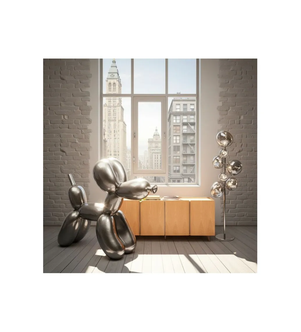 Lampa podłogowa BURBUJA 168 cm srebrna*KDesign Discount