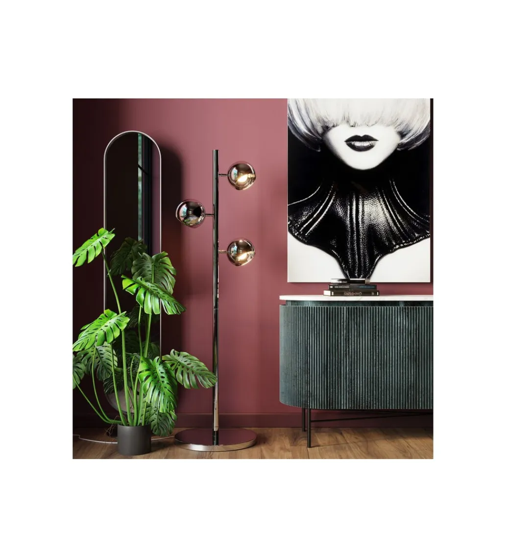 Lampa podłogowa CALOTTA chromowana*KDesign