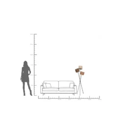 Lampa podłogowa CANNES TRIO 145 cm*KDesign Best