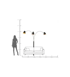 Lampa podłogowa CAPPELLINO 210 cm czarny mat*KDesign Clearance