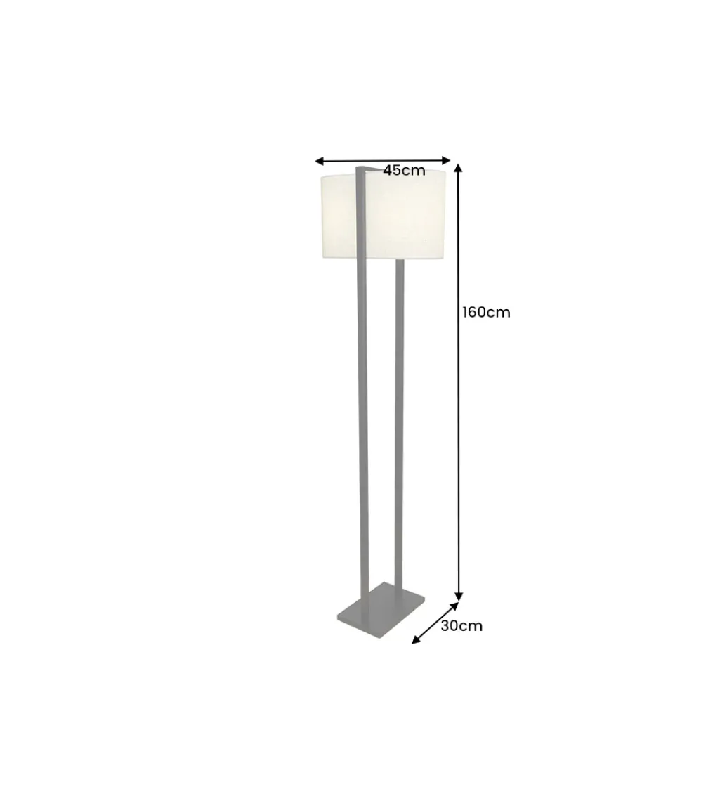 Lampa podłogowa COLLEEN 160 cm biała*Invicta Interior Clearance
