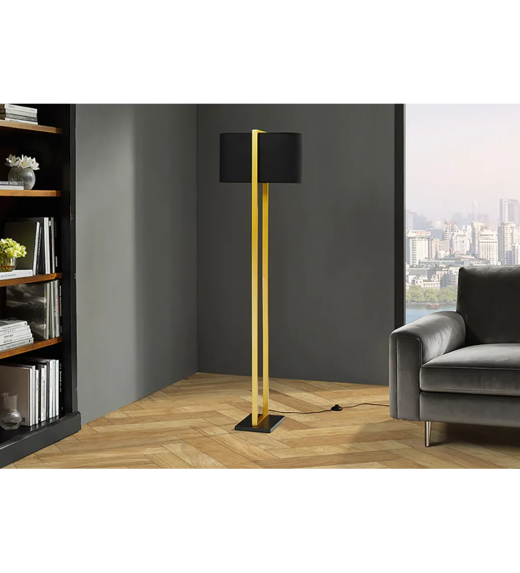 Lampa podłogowa COLLEEN 160 cm złota*Invicta Interior New