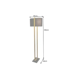 Lampa podłogowa COLLEEN 160 cm złota*Invicta Interior New