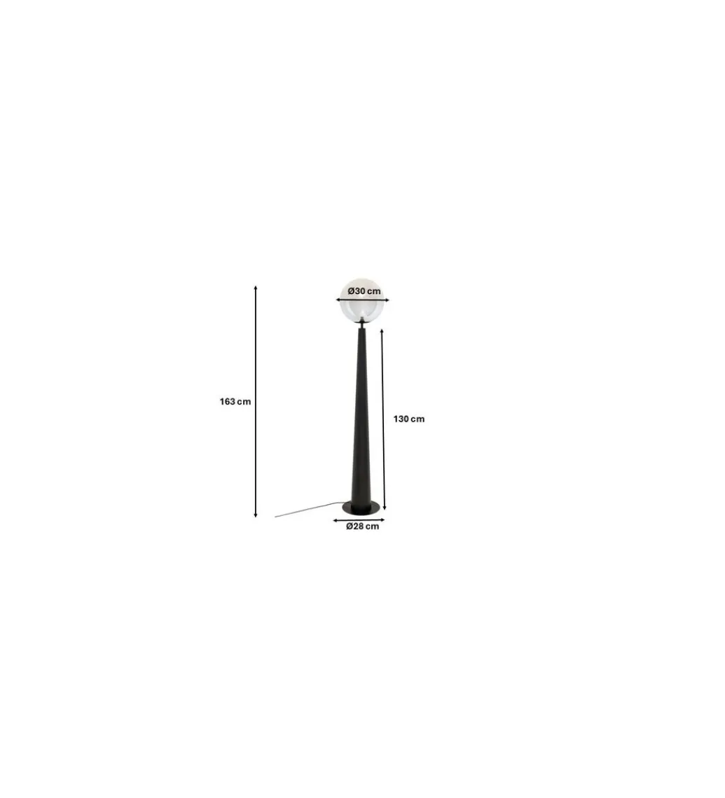 Lampa podłogowa DISCO BALL 163 cm czarna*KDesign Outlet