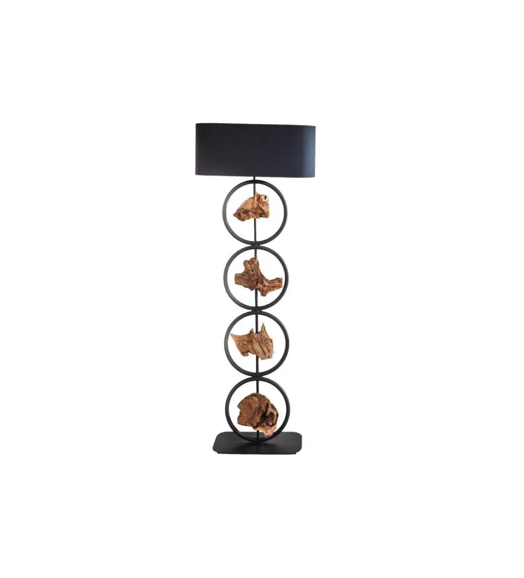 Lampa podłogowa Elit 147 cm czarna*Invicta Interior - przedsprzedaż Clearance