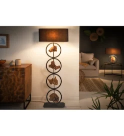Lampa podłogowa Elit 147 cm czarna*Invicta Interior - przedsprzedaż Clearance