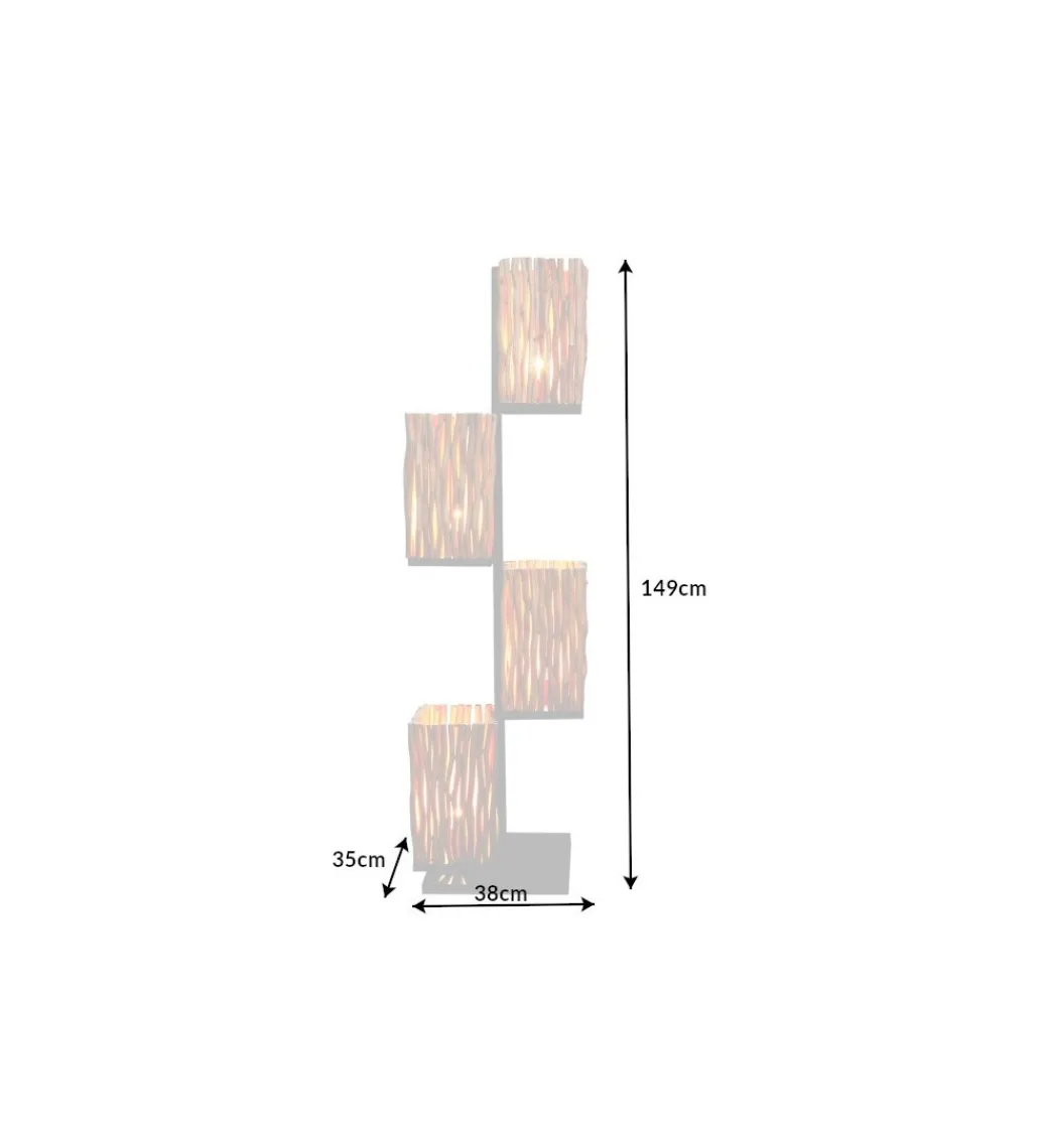 Lampa podłogowa Epria 149 cm longan*Invicta Interior New