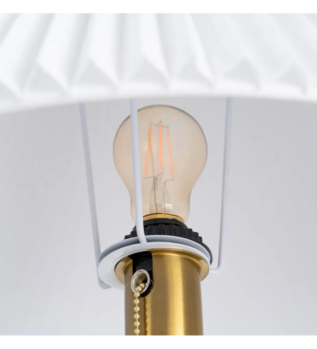 Lampa podłogowa ETARAL 50 cm biało złota*Zona-Design New