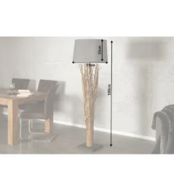 Lampa podłogowa Euphoria 175 cm szarobrązowa*Invicta Interior Best