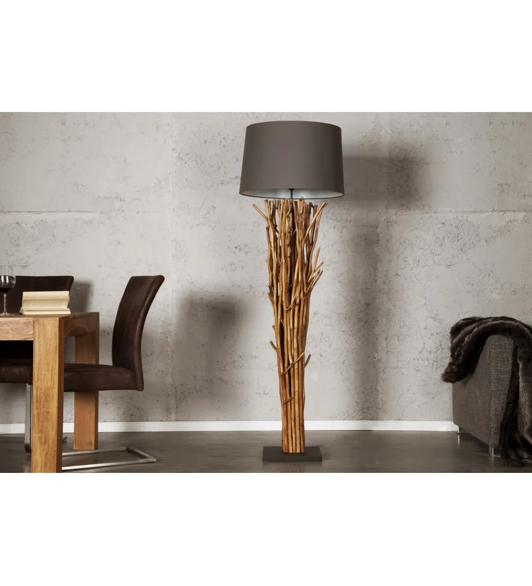 Lampa podłogowa Euphoria 175 cm szarobrązowa*Invicta Interior Best