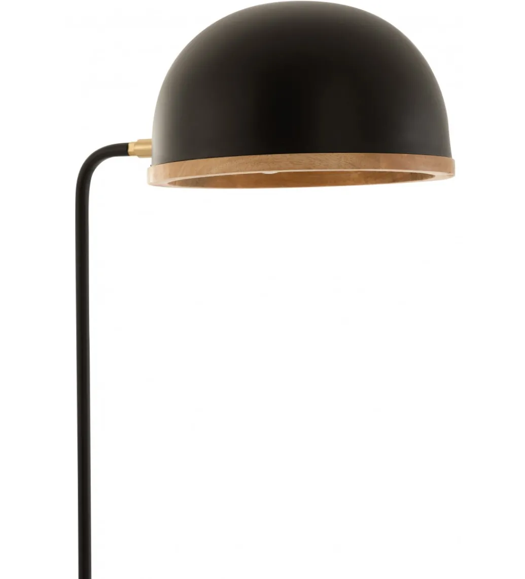Lampa podłogowa EVY 130 cm czarna naturalna*J-Line