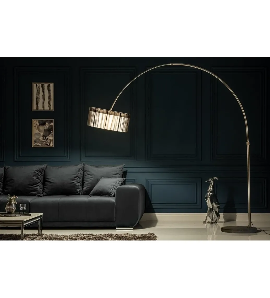 Lampa Podłogowa Extenso czarna*Invicta Interior New