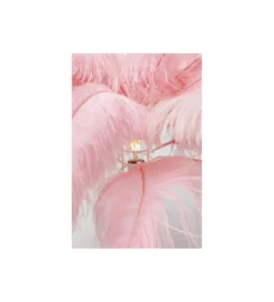 Lampa podłogowa FEATHER PALM 165 Cm Pióra różowa*KDesign Clearance