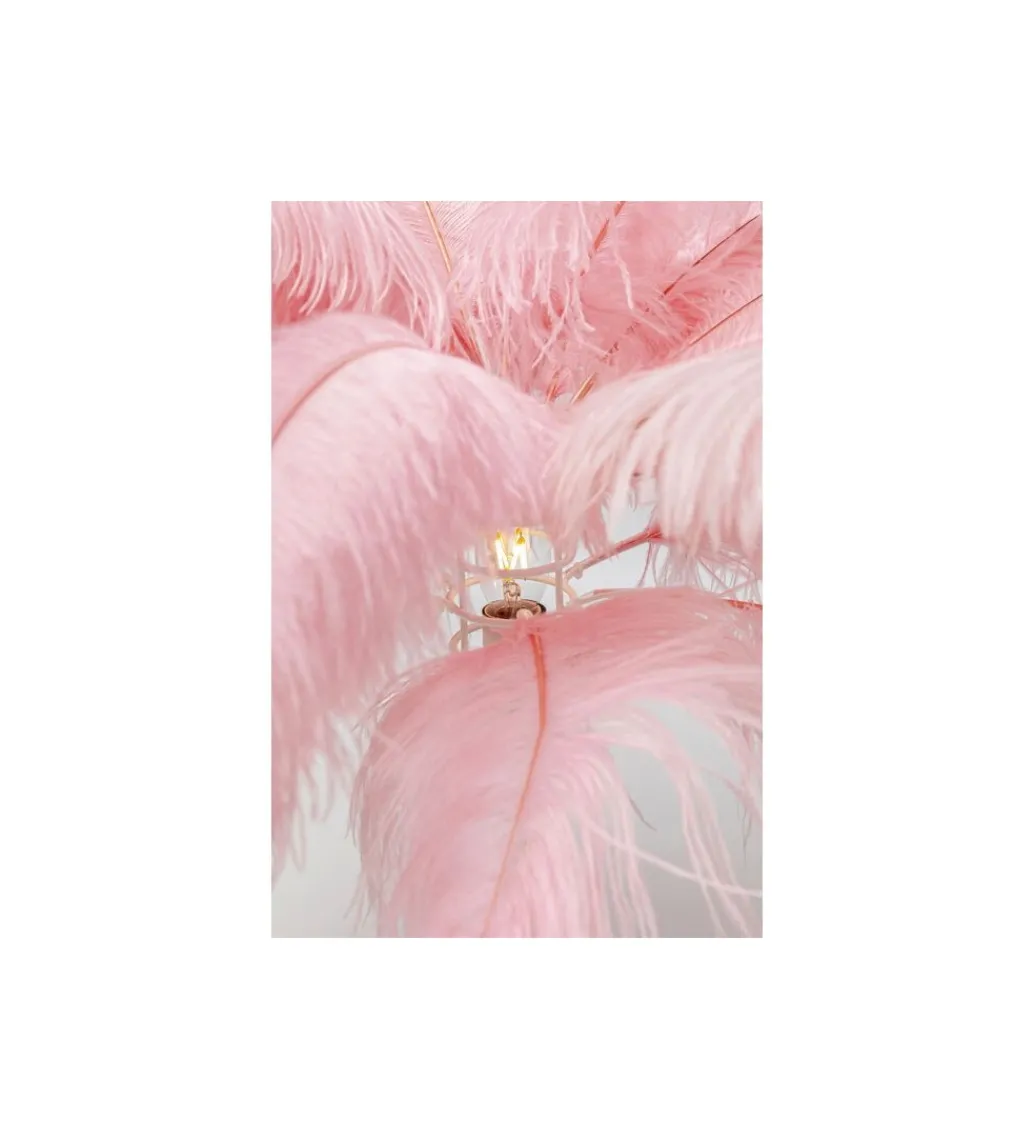Lampa podłogowa FEATHER PALM 165 Cm Pióra różowa*KDesign Clearance
