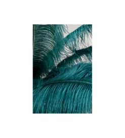 Lampa podłogowa FEATHER PALM 165 cm pióra turkusowa*KDesign New