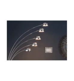 Lampa podłogowa Five chrom 200 cm srebrna*Invicta Interior New