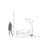 Lampa podłogowa FIVE FINGERS 215 cm złota*KDesign Discount